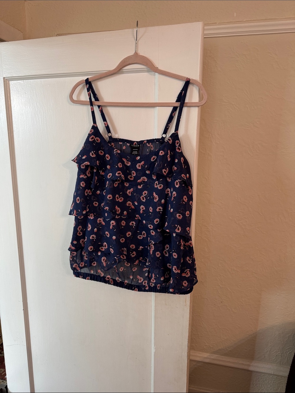 Torrid Floral Ruffles Synch Camisole/Tank